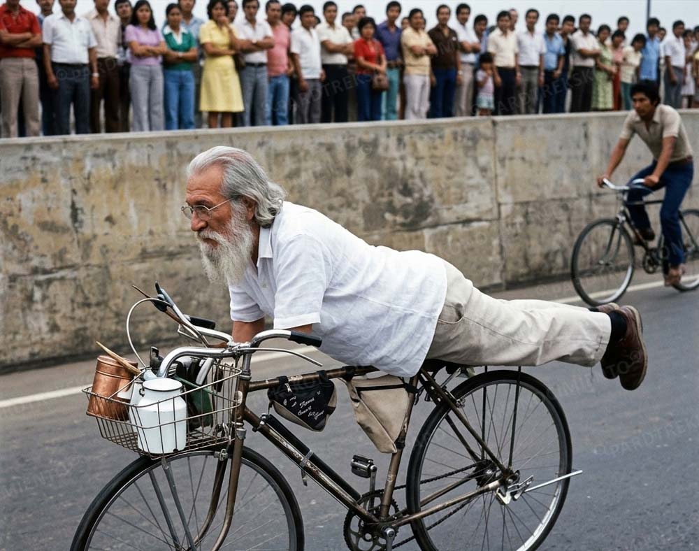 CÉSAR CON LICENCIA PARA PEDALEAR