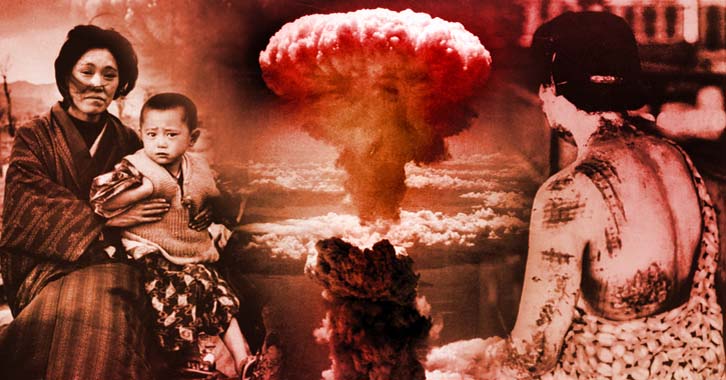 HIROSHIMA ARRASADA POR LA PRIMERA BOMBA ATÓMICA