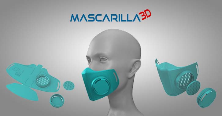 MASCARILLA 3D CON TECNOLOGÍA DE NANO PARTÍCULAS