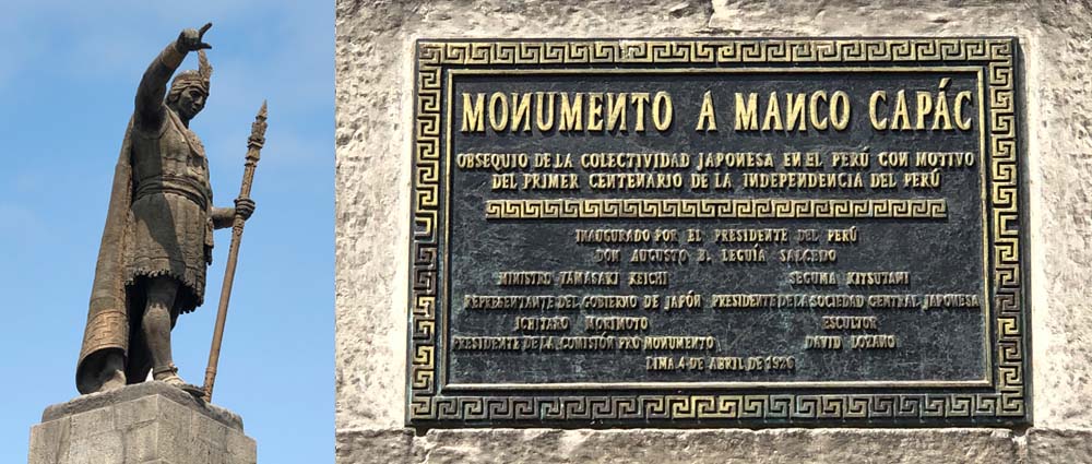 MONUMENTOS POR CENTENARIO DE LA INDEPENDENCIA DE PERÚ